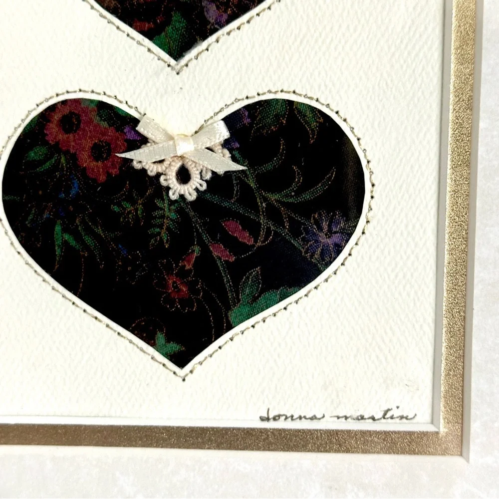Vintage velvet heart